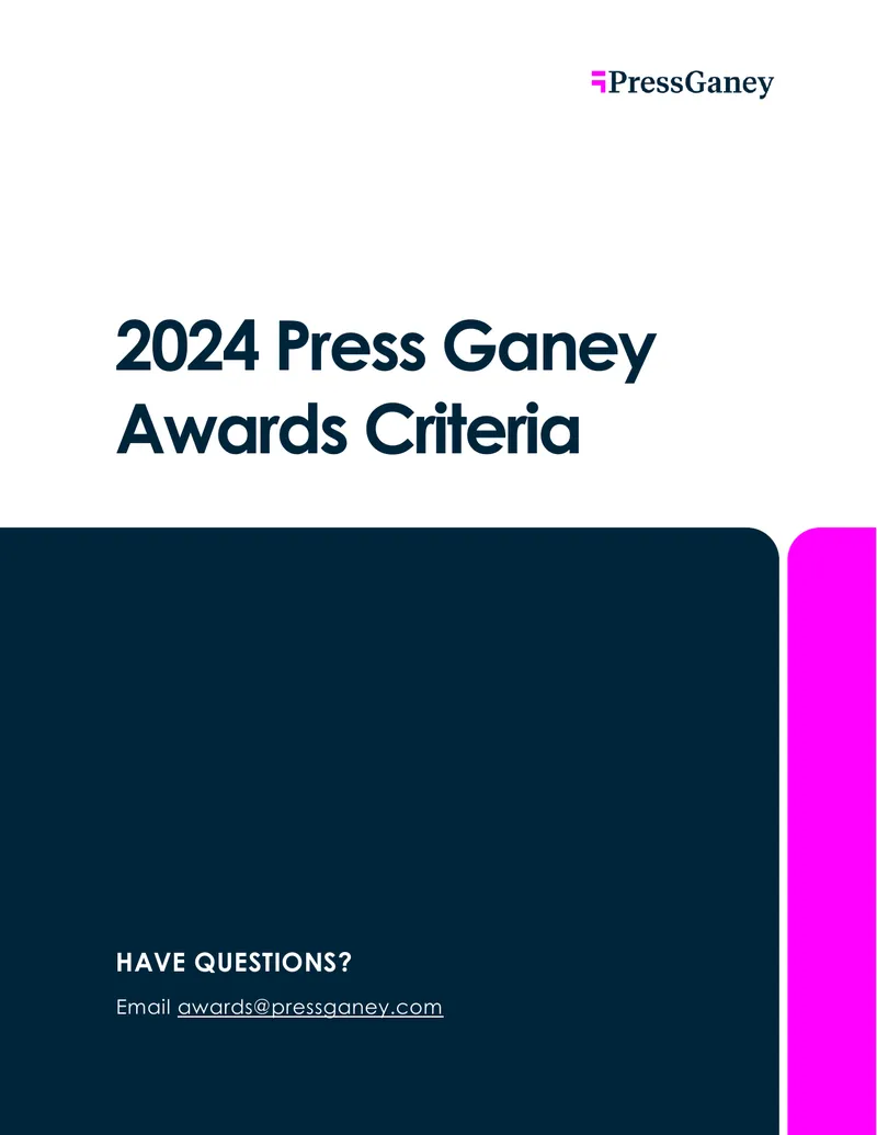 2024 Press Ganey Awards Criteria Overview