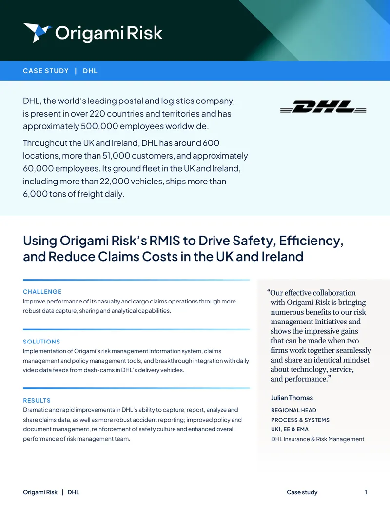 DHL Case Study on Risk Management Solutions
