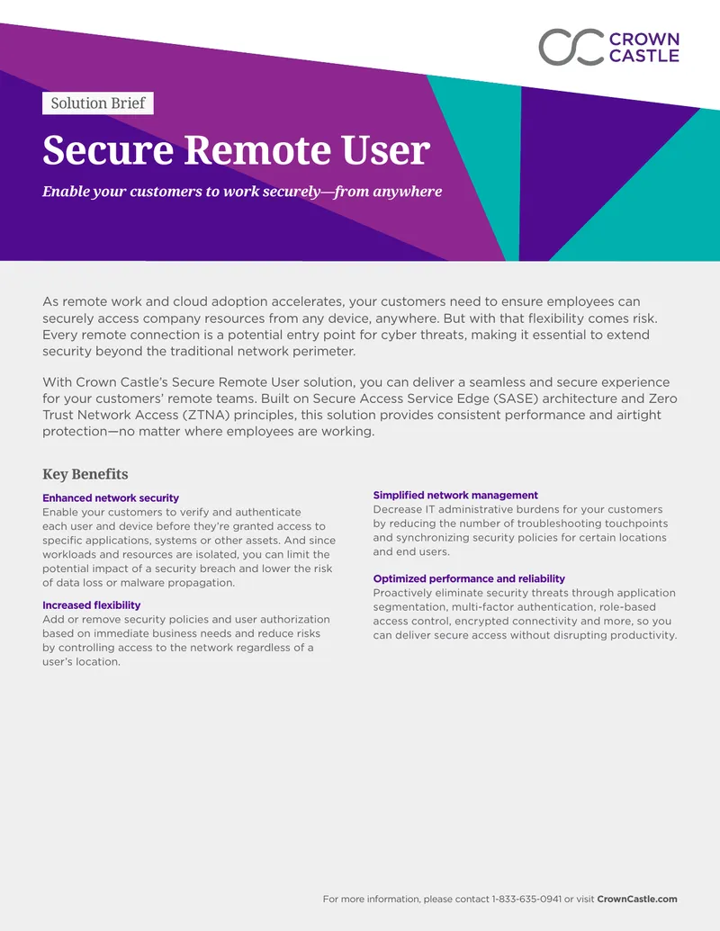 Secure Remote User Solution Brief