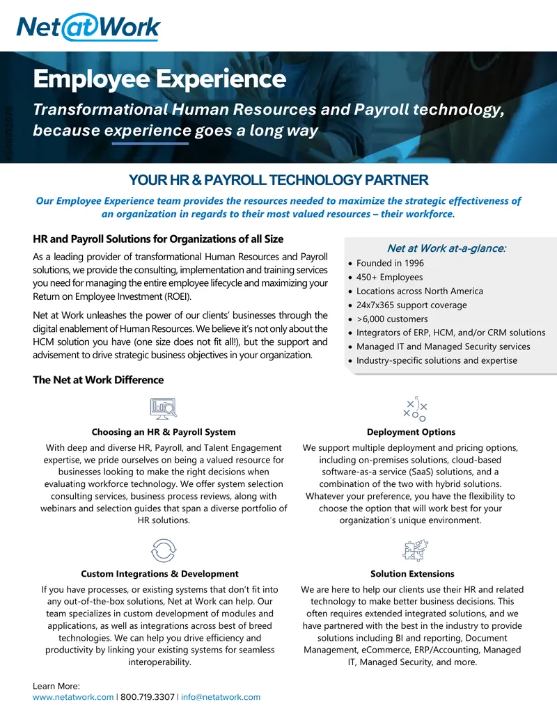 HR and Payroll Technology Solutions Overview