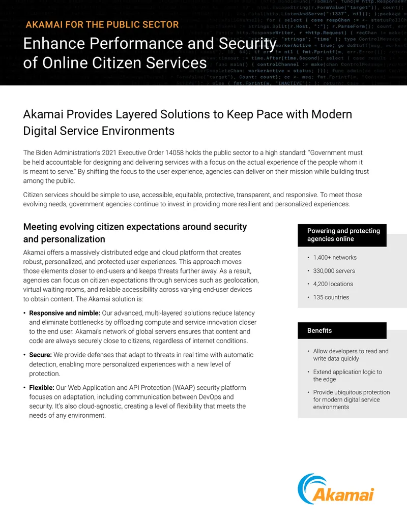 Enhancing Performance and Security of Citizen Services