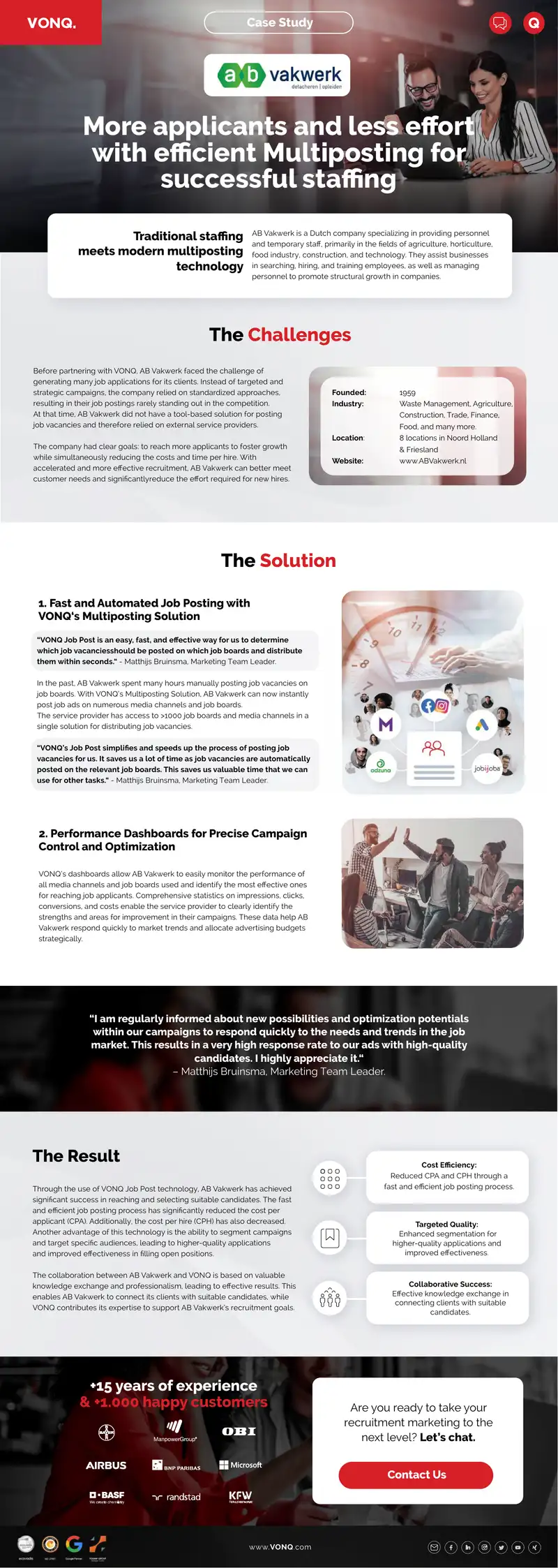 AB Vakwerk Recruitment Process Optimization Case Study