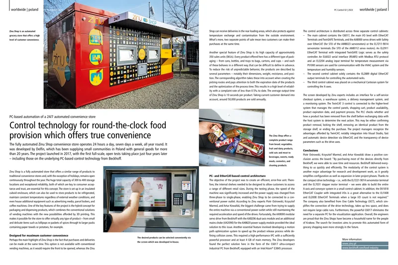 PC-Based Control Architecture for Automated Grocery Store