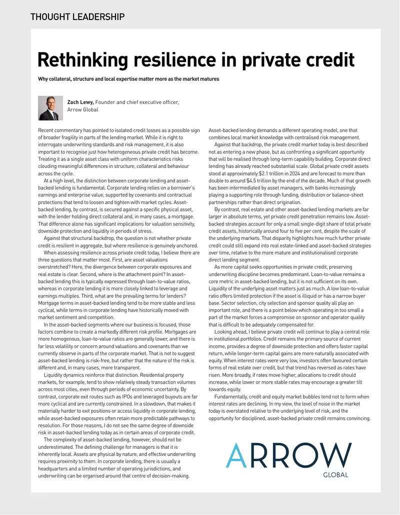 Resilience in Private Credit Market Analysis