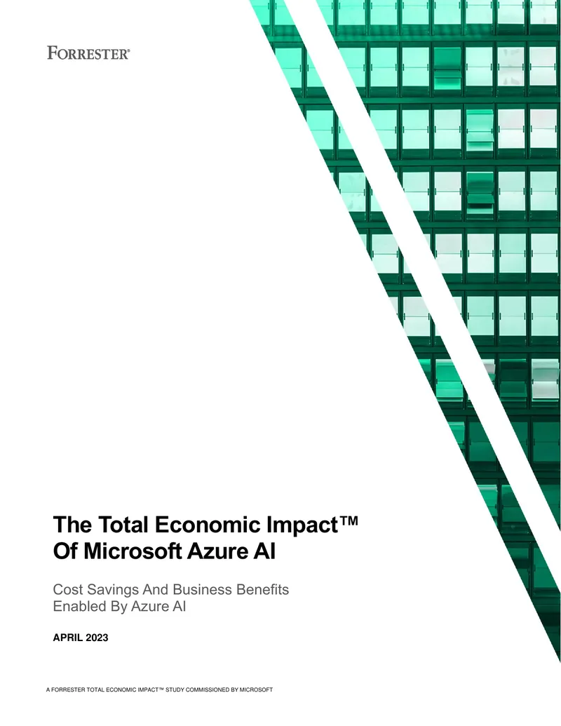 Total Economic Impact Study of Microsoft Azure AI