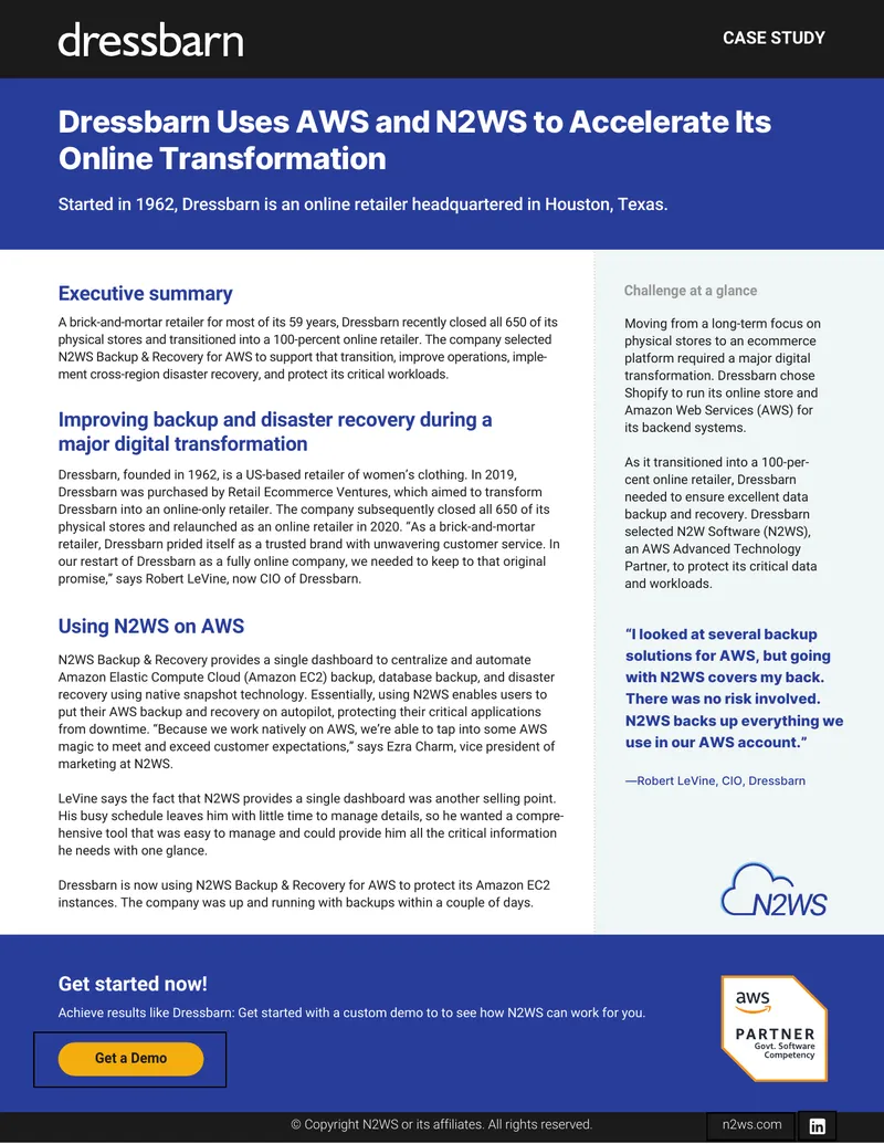 Case Study on Dressbarn's Digital Transformation