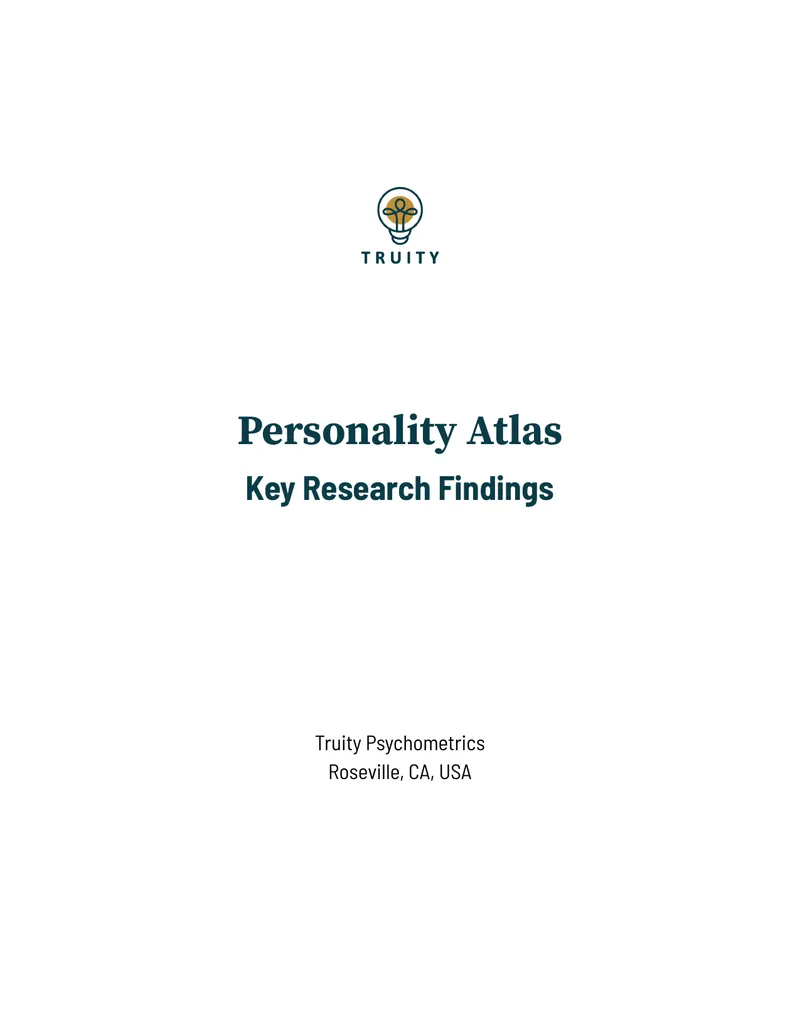 Personality Atlas Key Research Findings