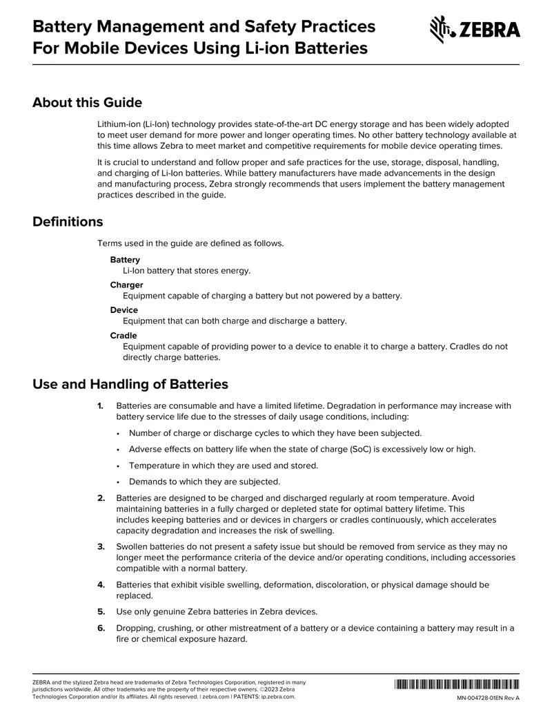 Battery Management and Safety Practices for Mobile Devices
