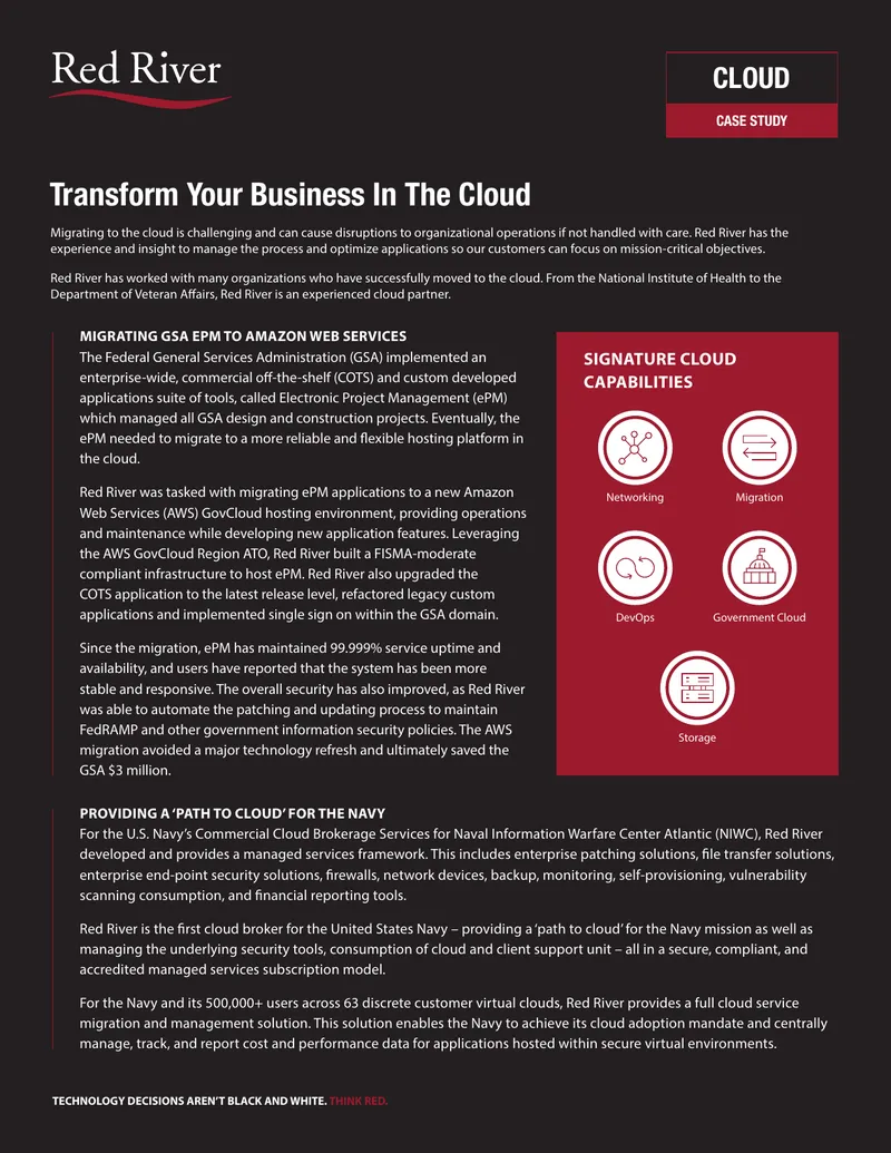 Cloud Migration and Management Case Studies