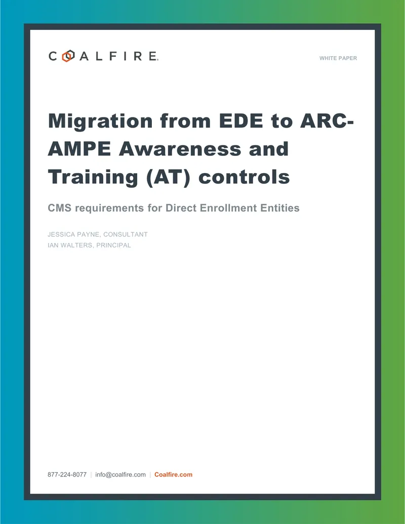 Migration from EDE to ARC-AMPE Awareness and Training Controls