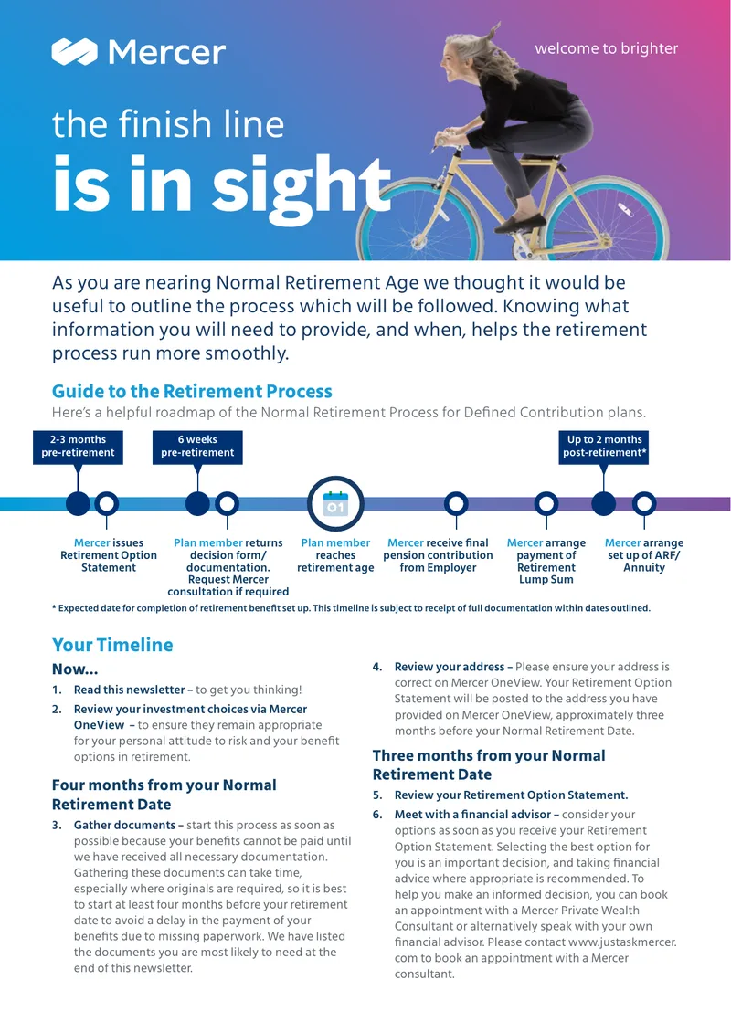 Guide to the Normal Retirement Process