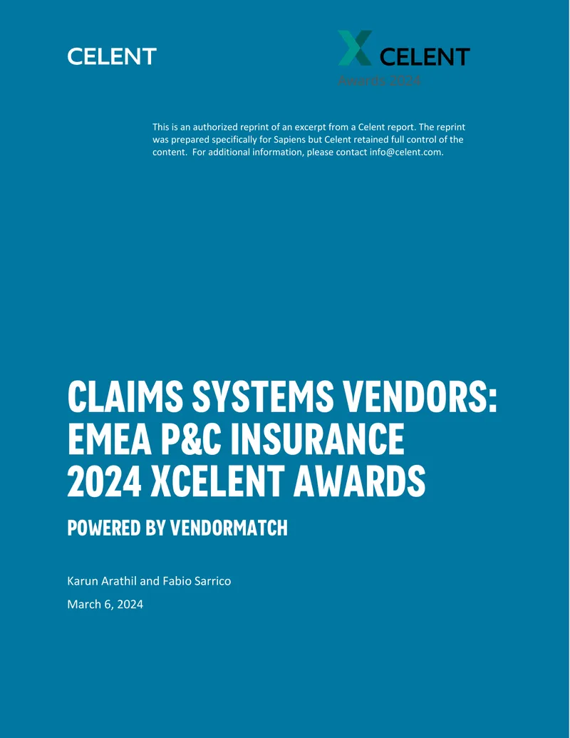 Claims Systems Vendors EMEA P&C Insurance Report