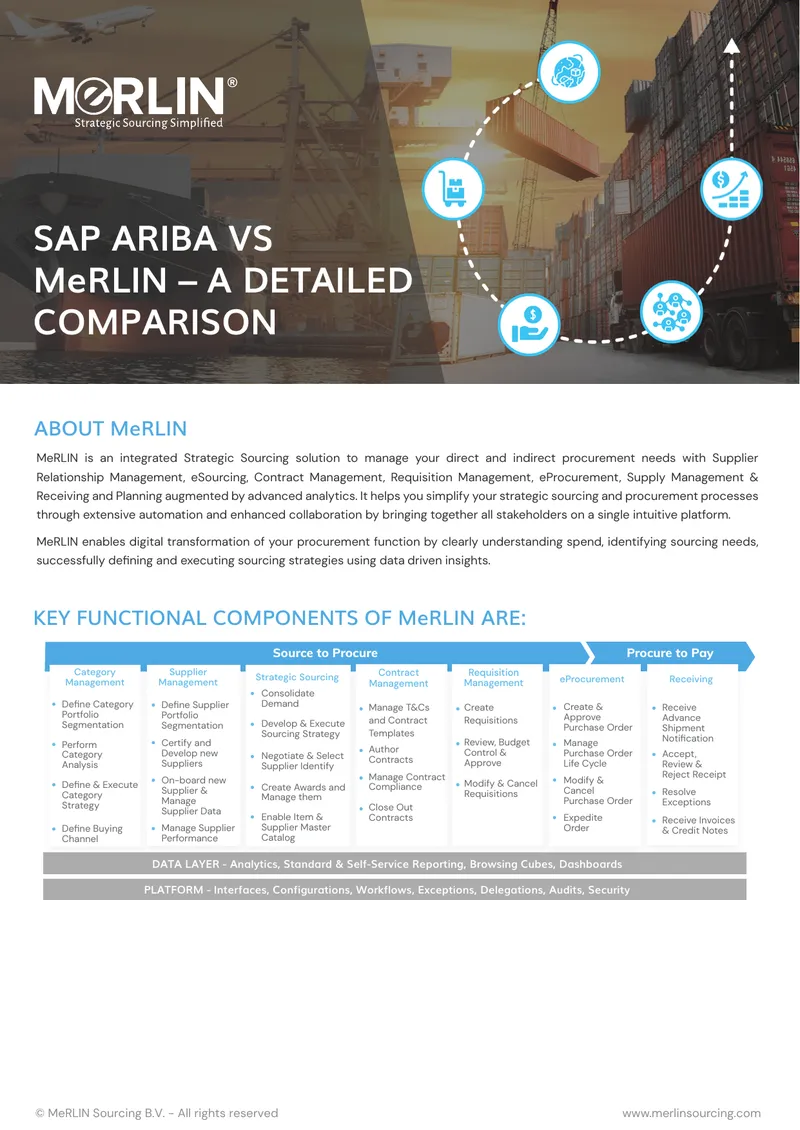 MeRLIN and SAP Ariba Comparison Report