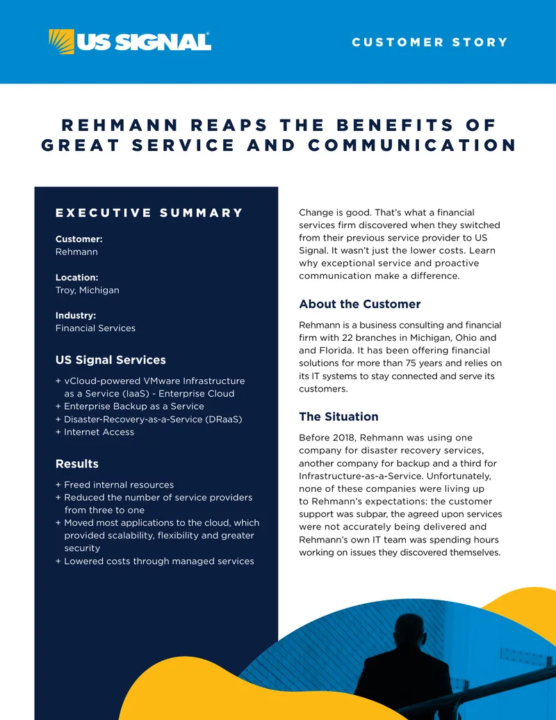 Rehmann's Transition to US Signal Services