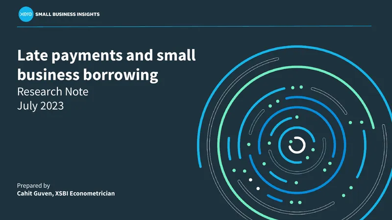 Late Payments and Small Business Borrowing Research Note