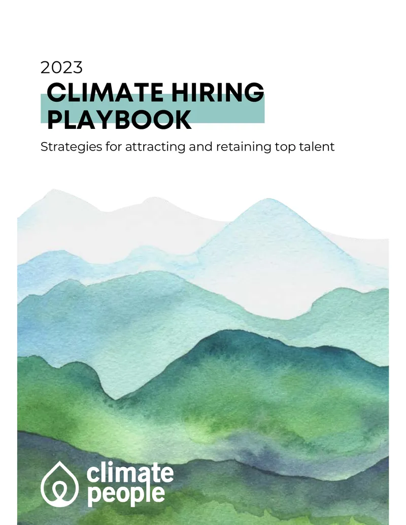 Climate Hiring Playbook 2023