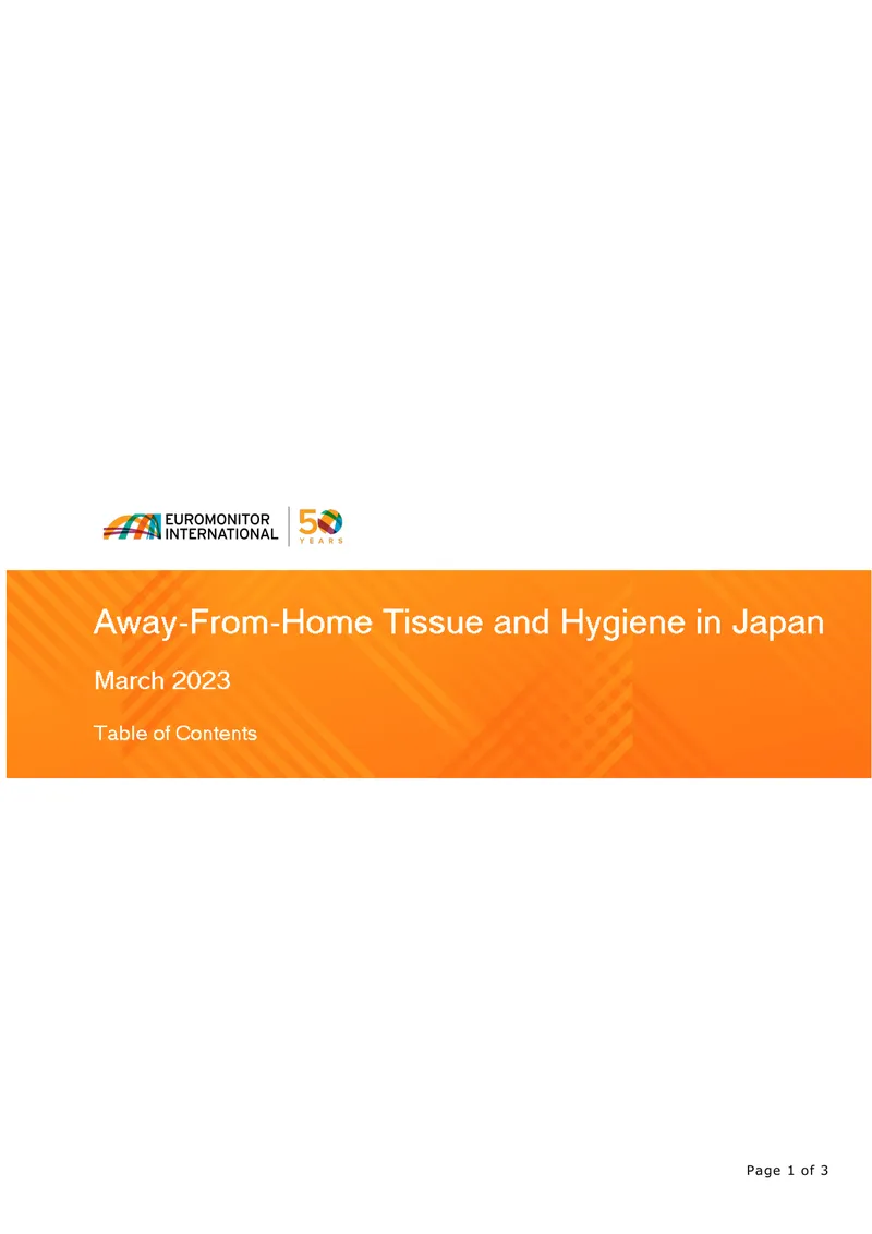 Market Analysis of Away-From-Home Tissue and Hygiene