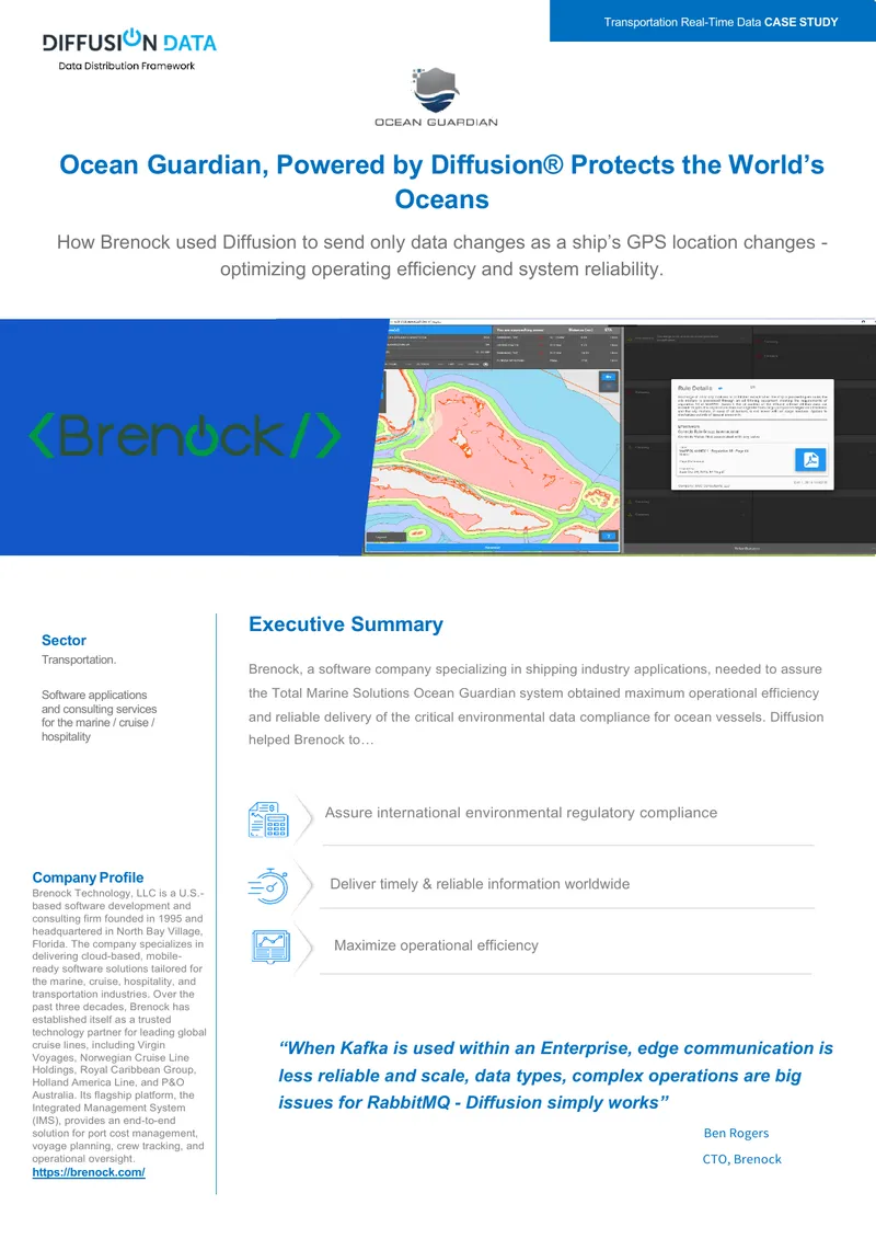 Brenock Ocean Guardian System Case Study