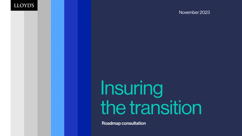 Lloyd's Insuring the Transition Roadmap