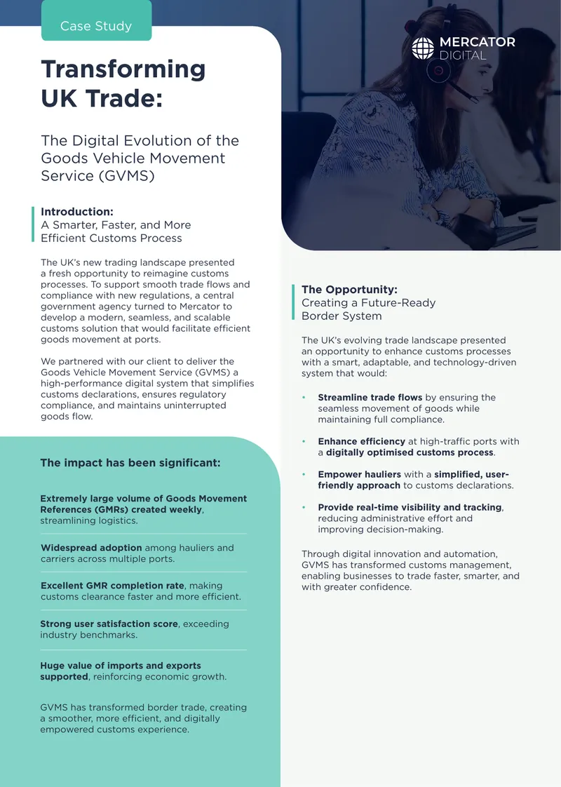 Digital Transformation of UK Customs Processes