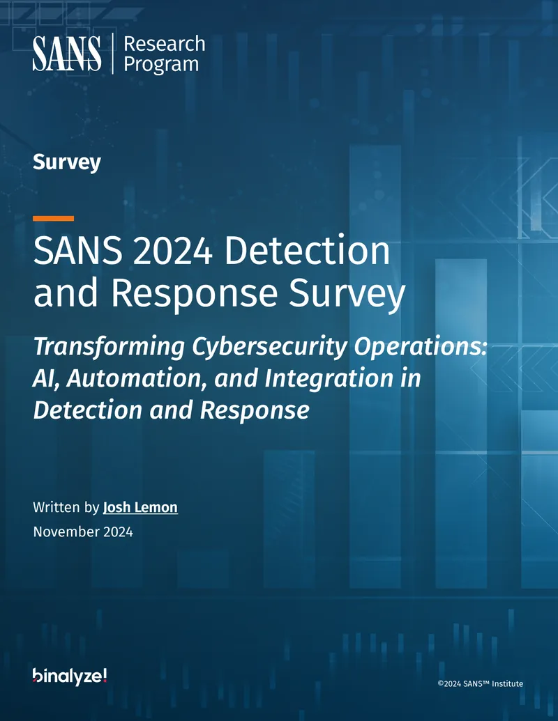 SANS 2024 Detection and Response Survey Findings