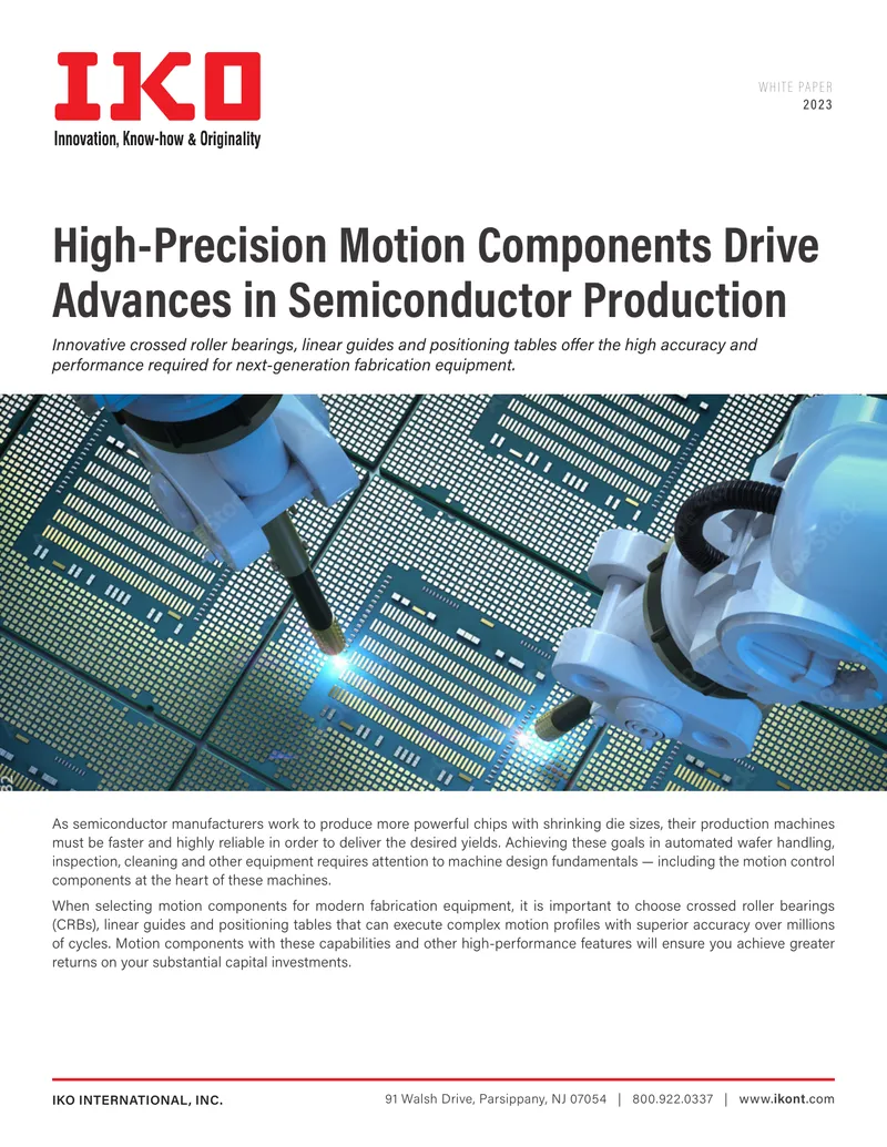 High-Precision Motion Components for Semiconductor Production