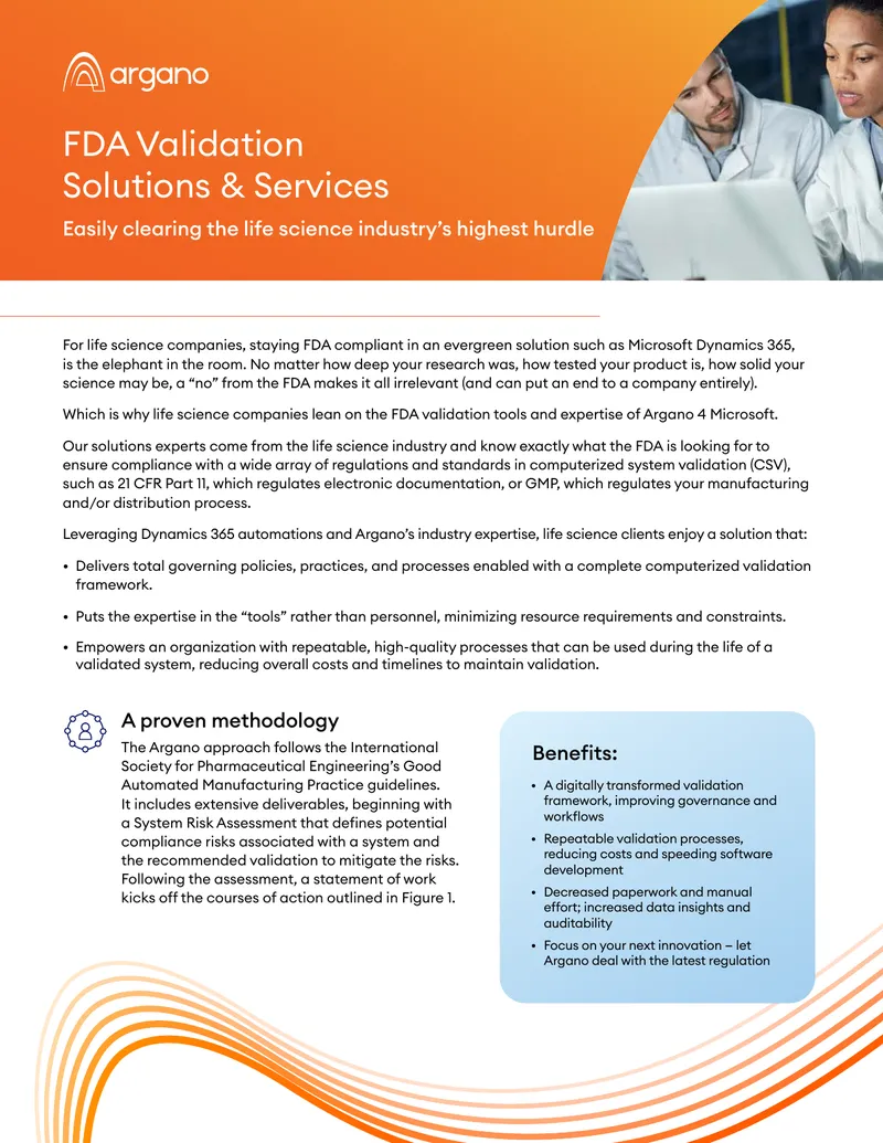 FDA Validation Solutions and Services for Life Sciences