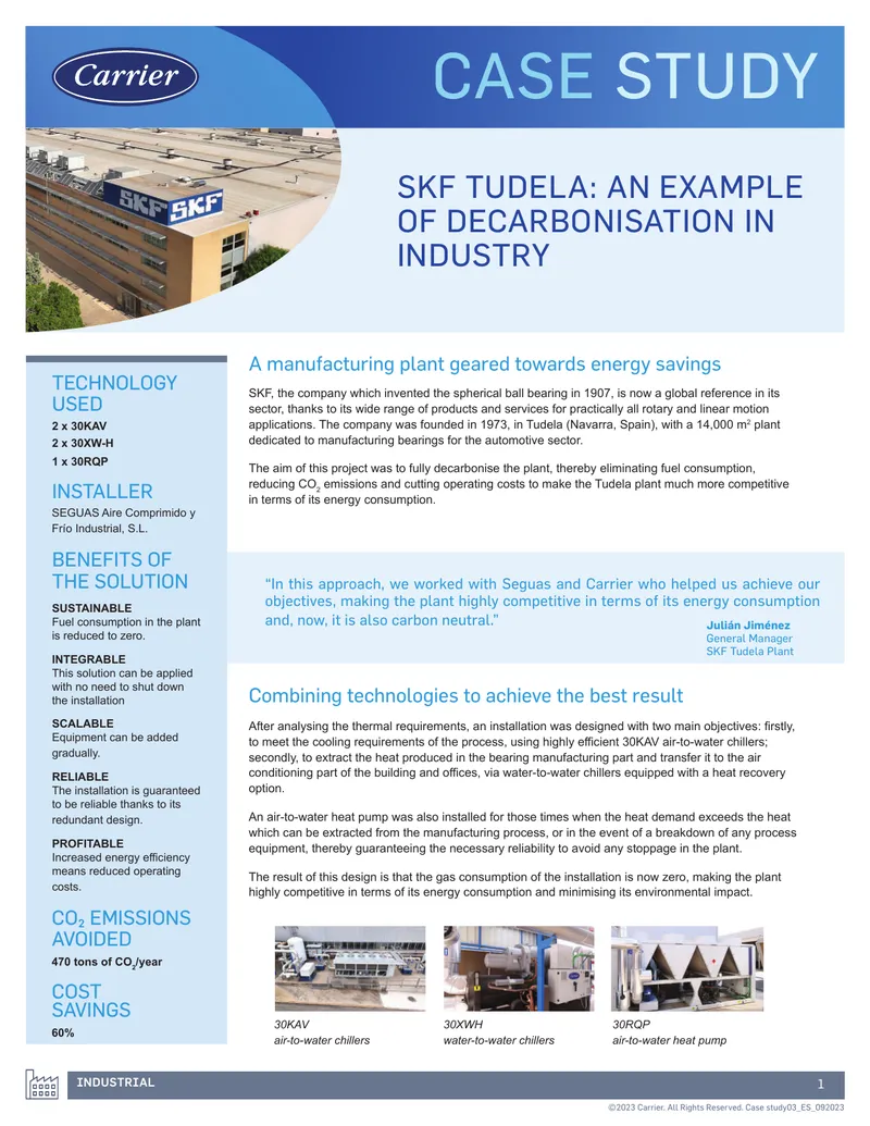 Decarbonisation Strategy for Industrial Thermal Installations
