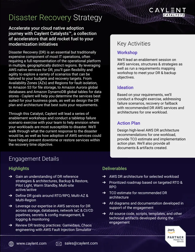 Disaster Recovery Strategy Using AWS Services