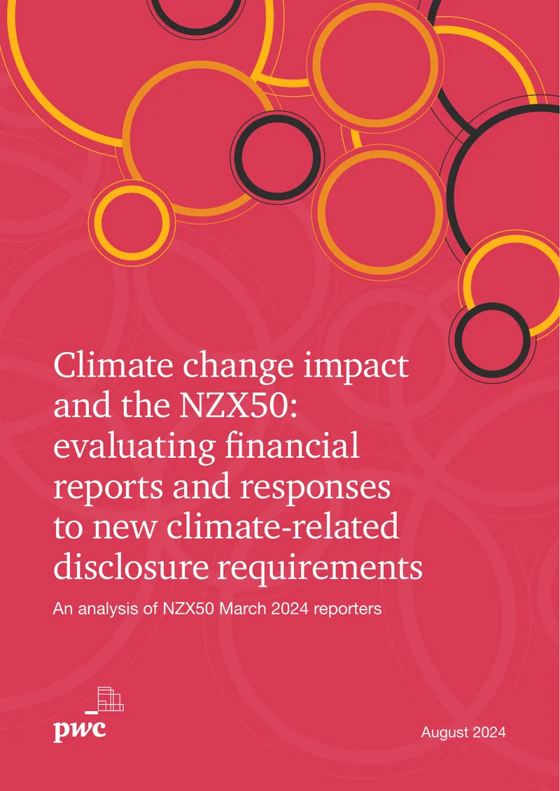 Climate Change Impact and NZX50 Financial Reporting Analysis