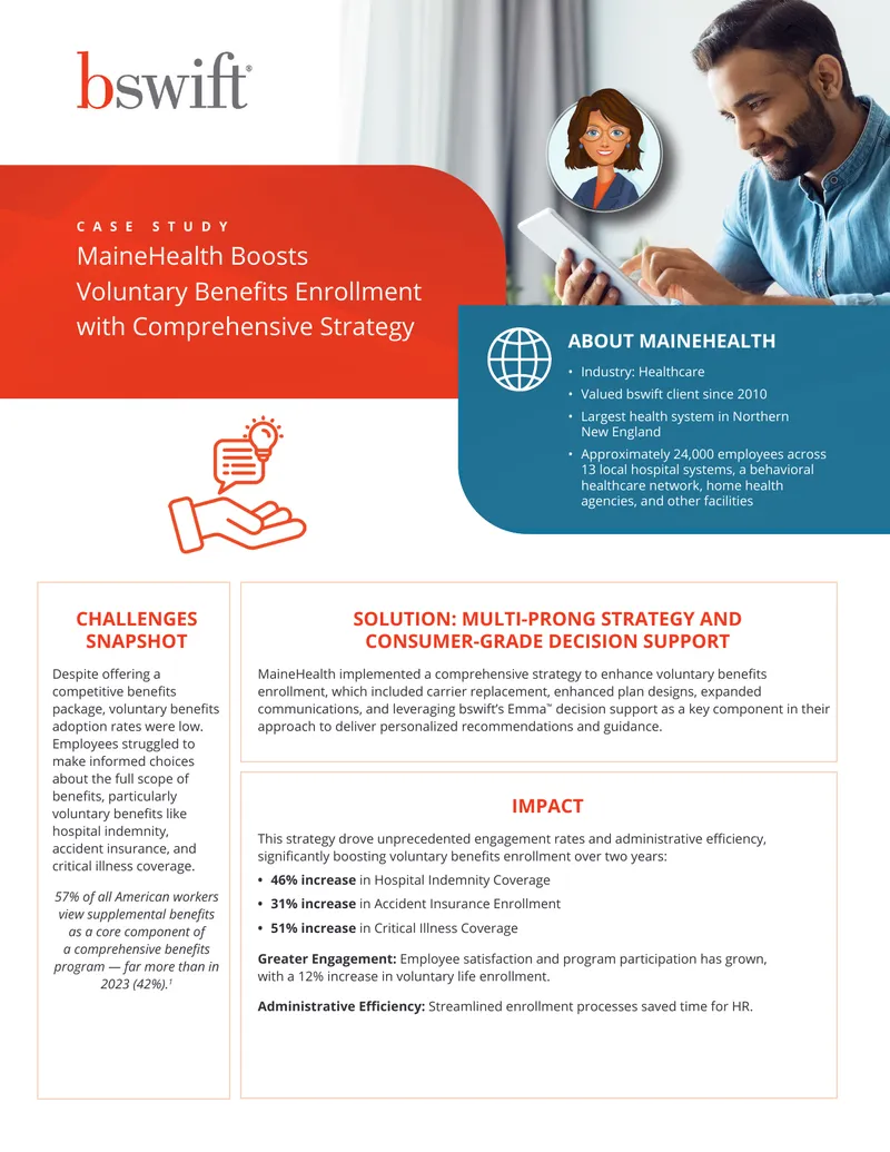 MaineHealth Voluntary Benefits Enrollment Case Study