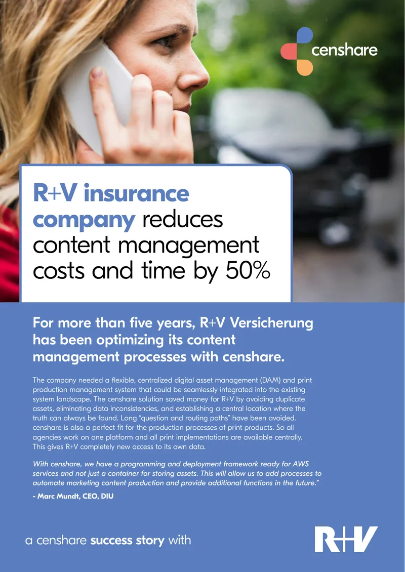 R+V Versicherung Content Management Optimization Case Study