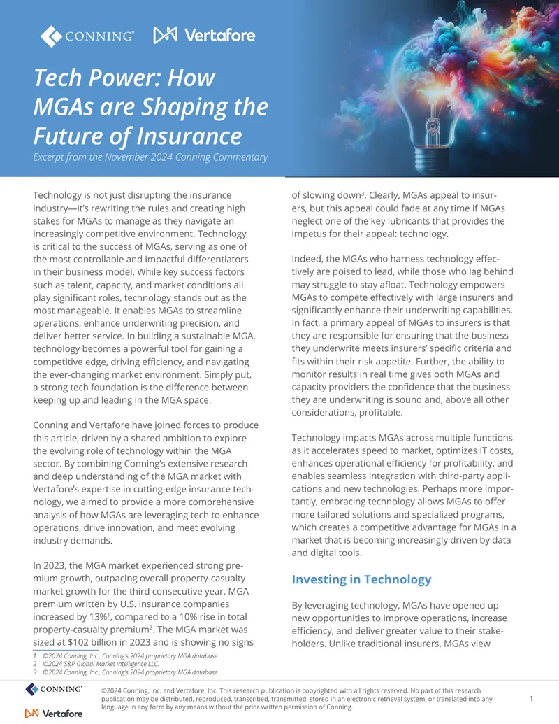 Tech Power: How MGAs are Shaping the Future of Insurance