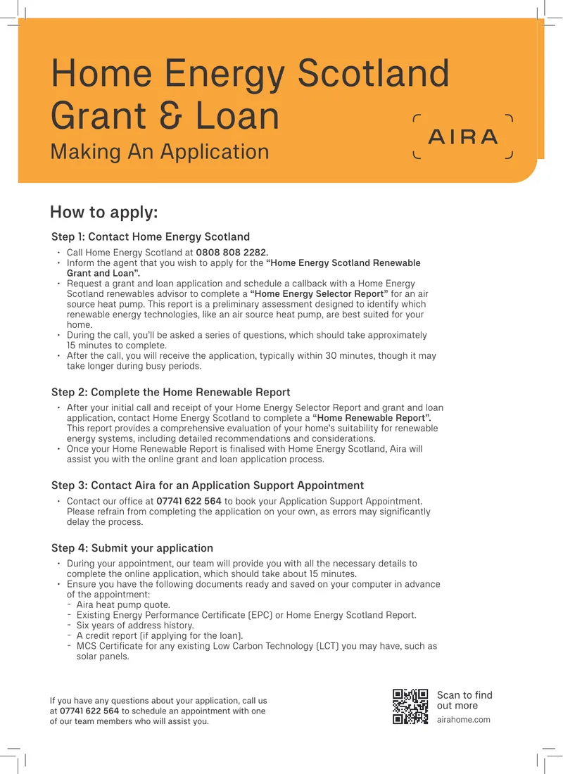 Home Energy Scotland Grant and Loan Application Process