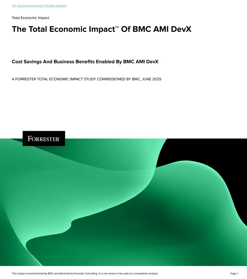 Total Economic Impact Study of BMC AMI DevX