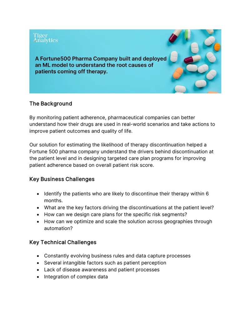 Patient Adherence Monitoring Solution Overview