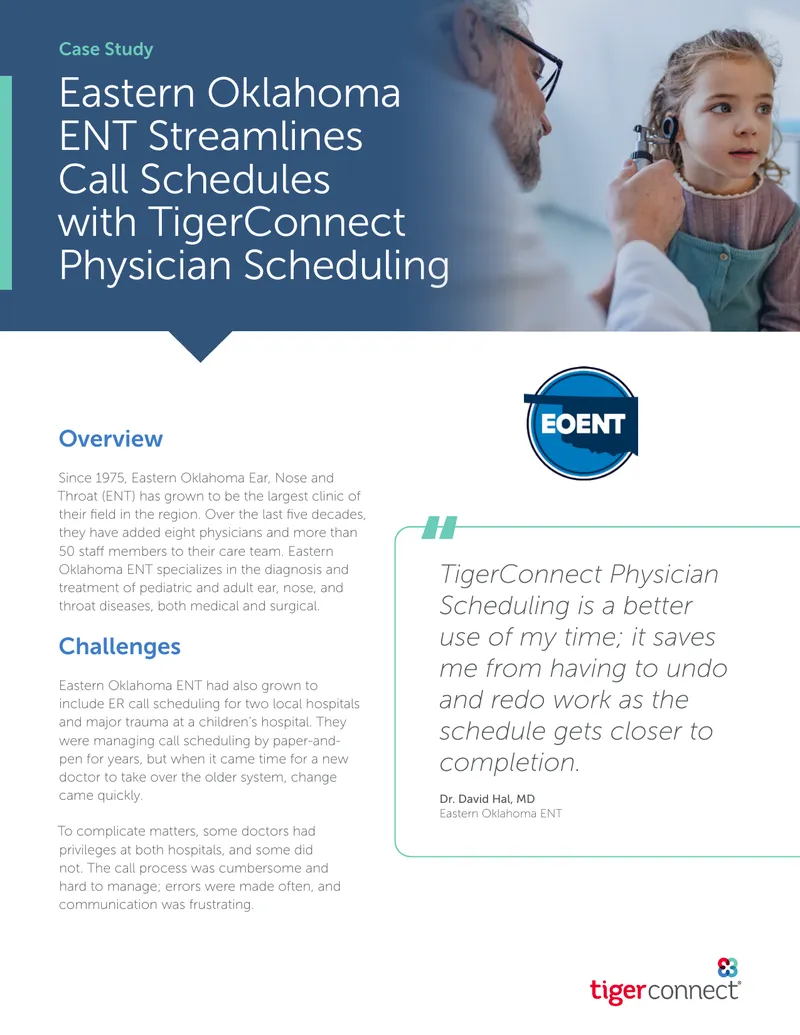 Eastern Oklahoma ENT Call Scheduling Case Study