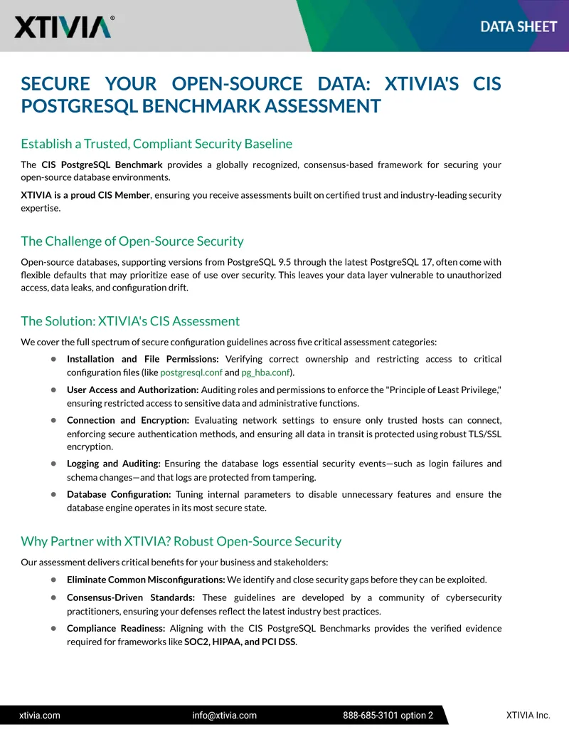 CIS PostgreSQL Benchmark Assessment Guide