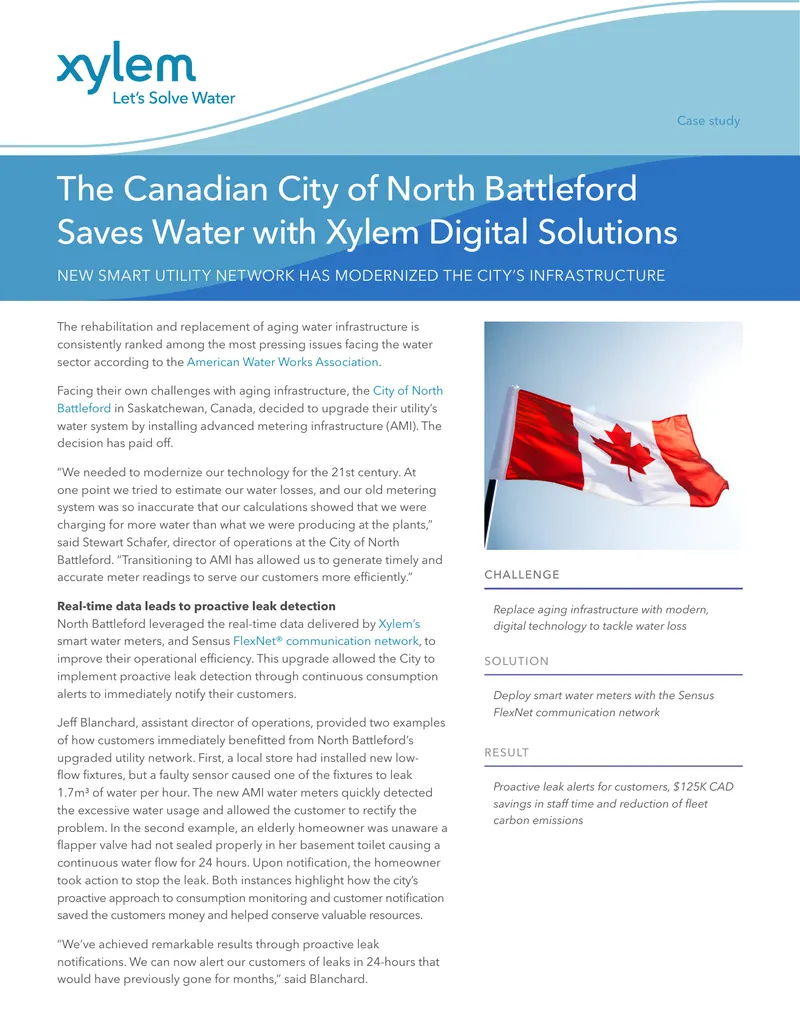 North Battleford Water Infrastructure Upgrade Case Study
