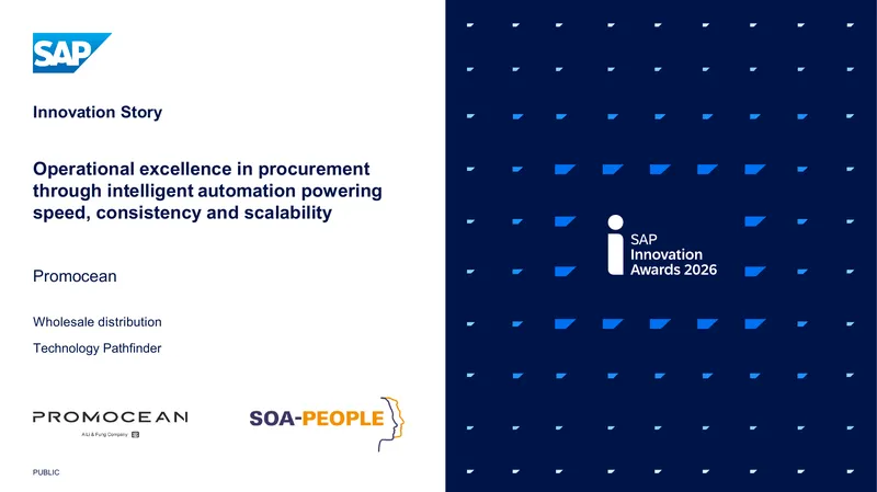 Intelligent Automation in Procurement at Promocean