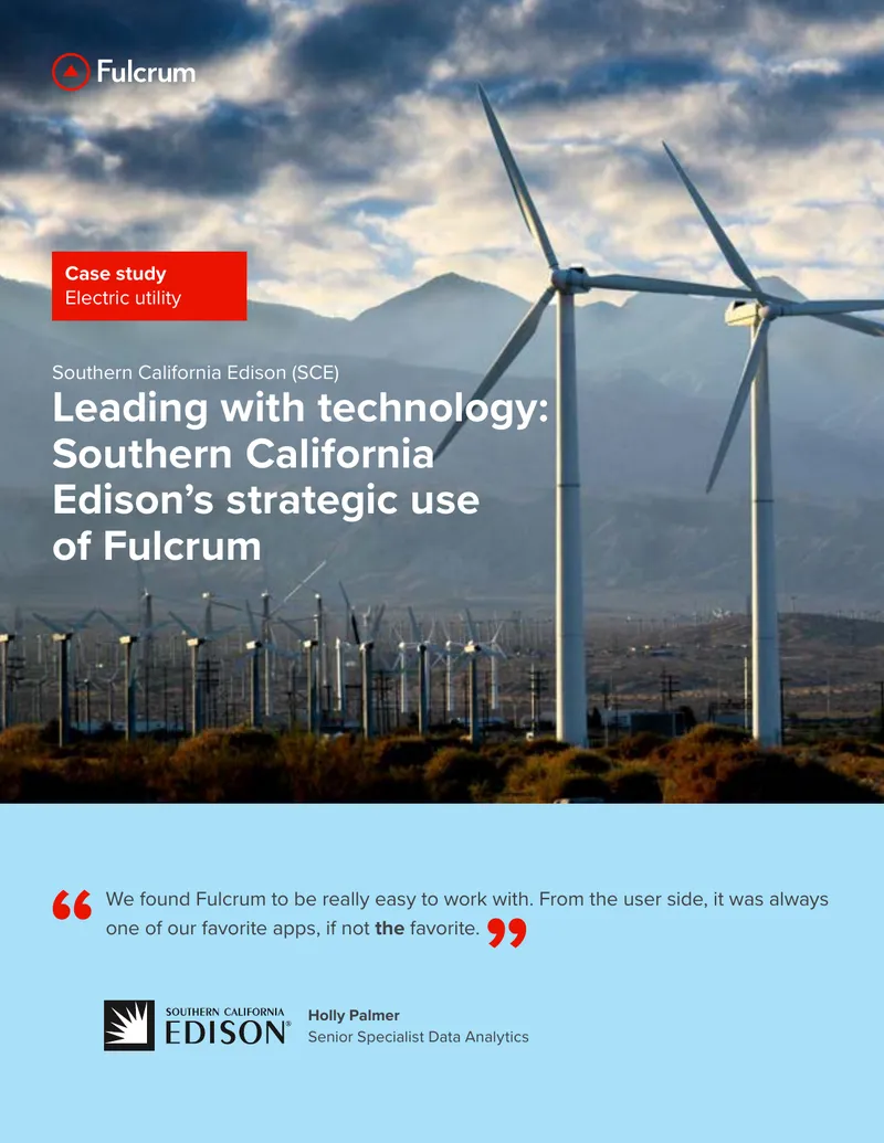 Southern California Edison Case Study on Fulcrum