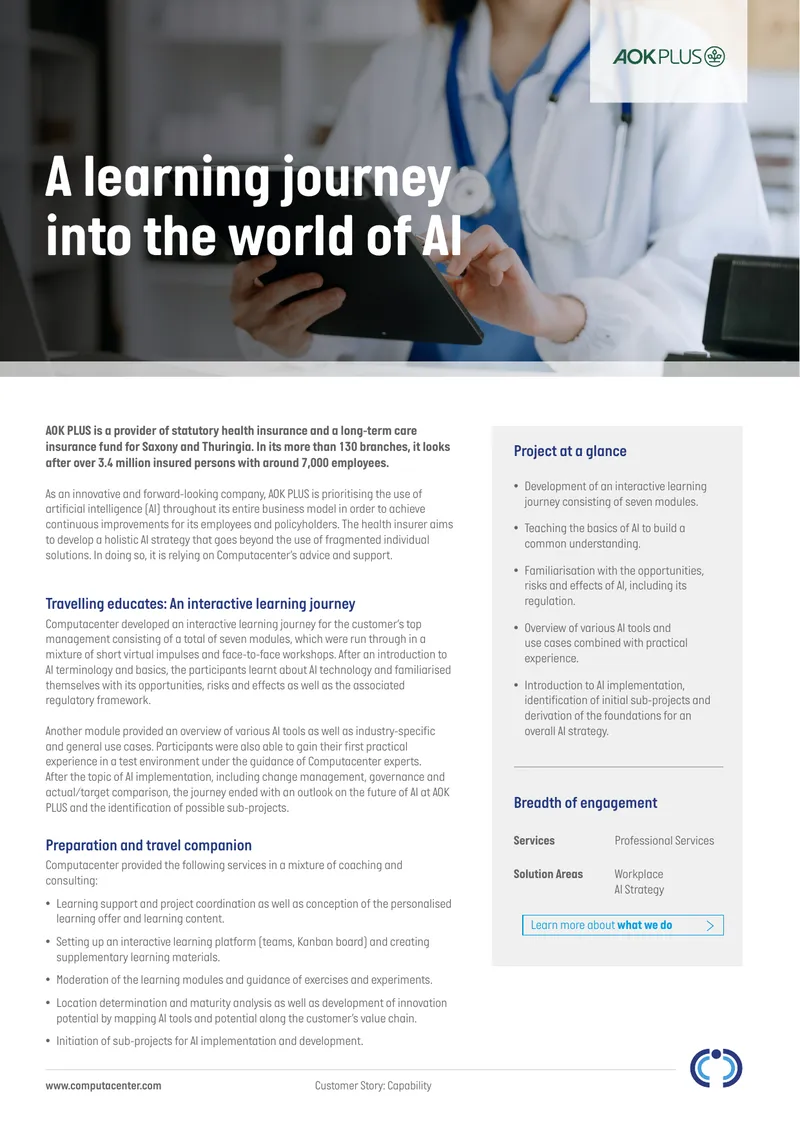 Interactive Learning Journey for AI Strategy Development