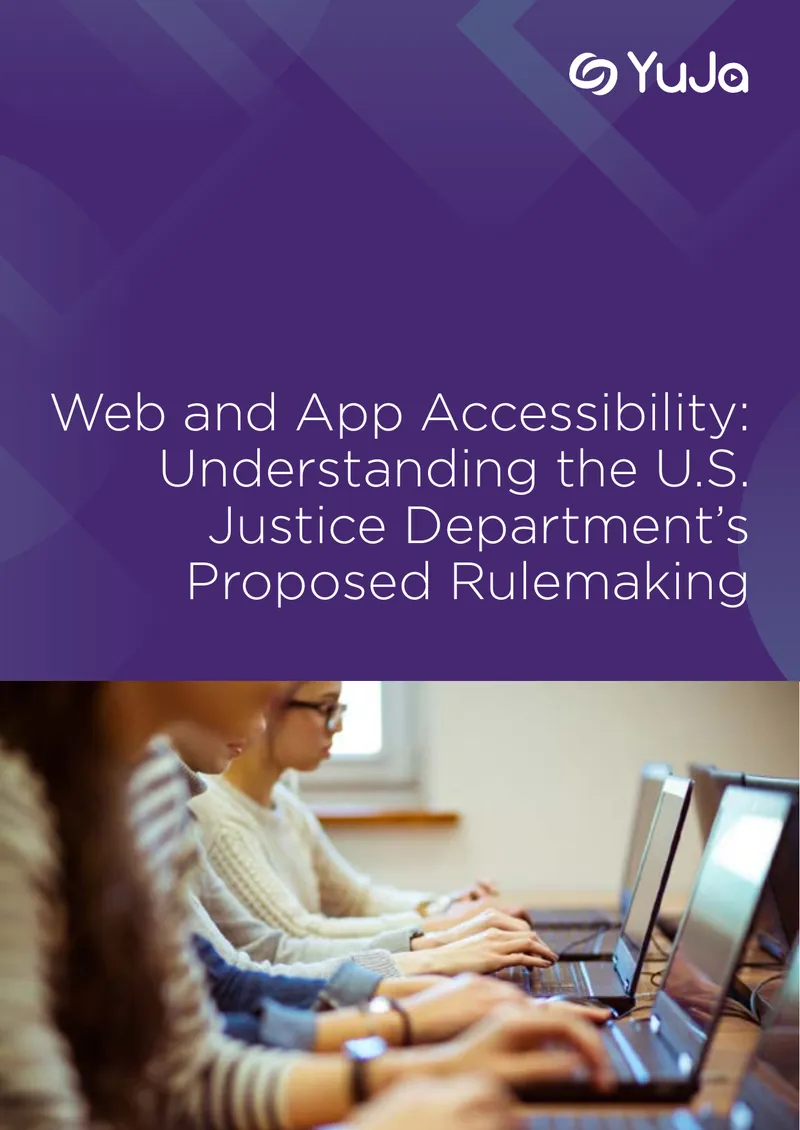 Web and App Accessibility Proposed Rulemaking Overview