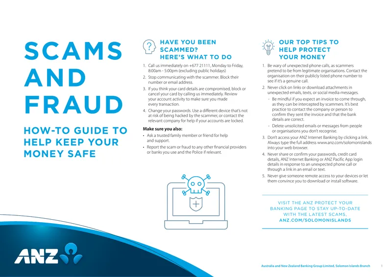 Guide to Protecting Against Scams and Fraud