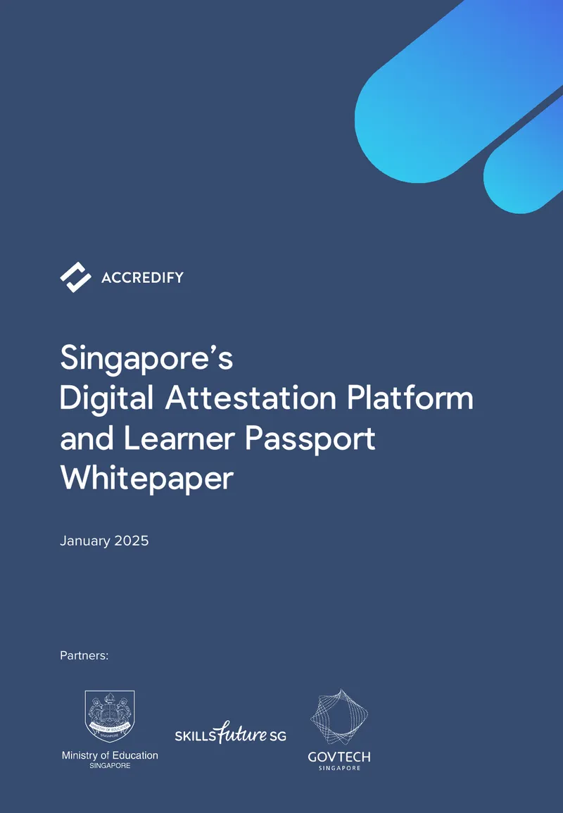 Singapore Digital Attestation Platform and Learner Passport Whitepaper