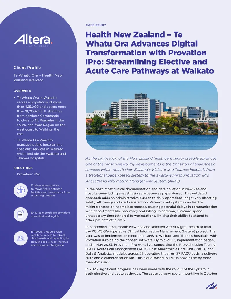 Health New Zealand Digital Transformation Case Study