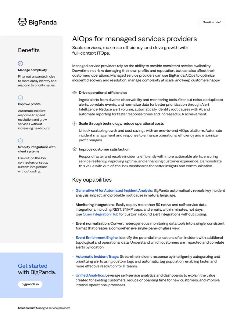 AIOps for Managed Services Providers