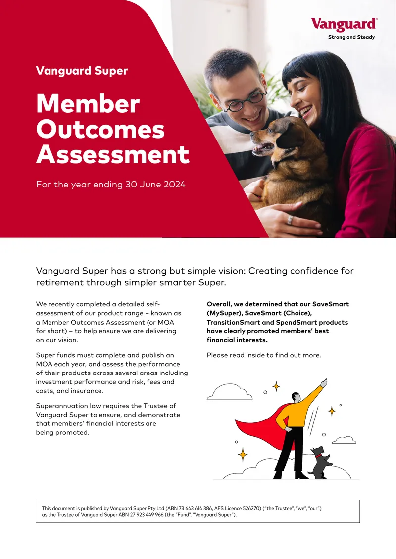 Vanguard Super Member Outcomes Assessment 2024