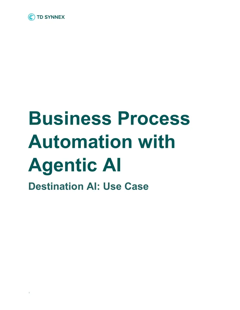 Business Process Automation with Agentic AI