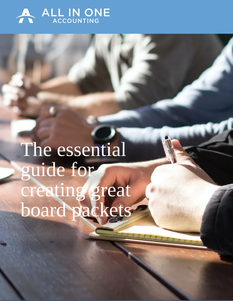 Guide for Creating Effective Nonprofit Board Packets